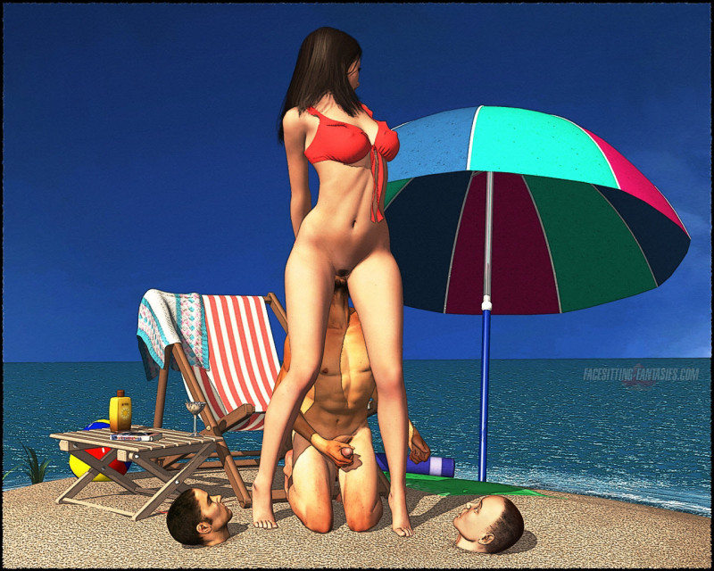 Facesitting Fantasies - Sea 3D Porn Comic
