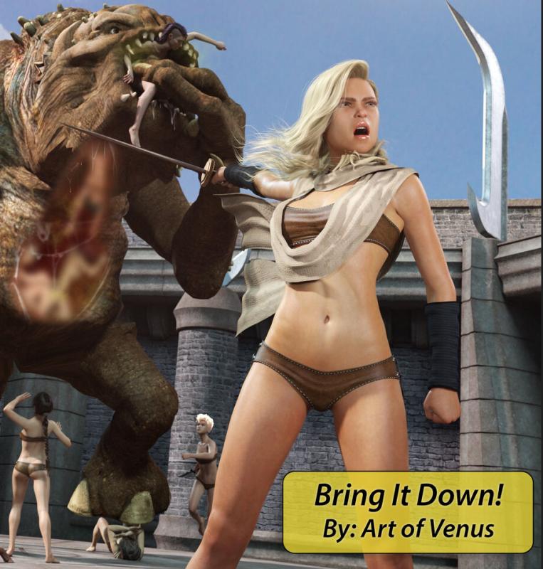 Art of Venus - Bring It Down 3D Porn Comic